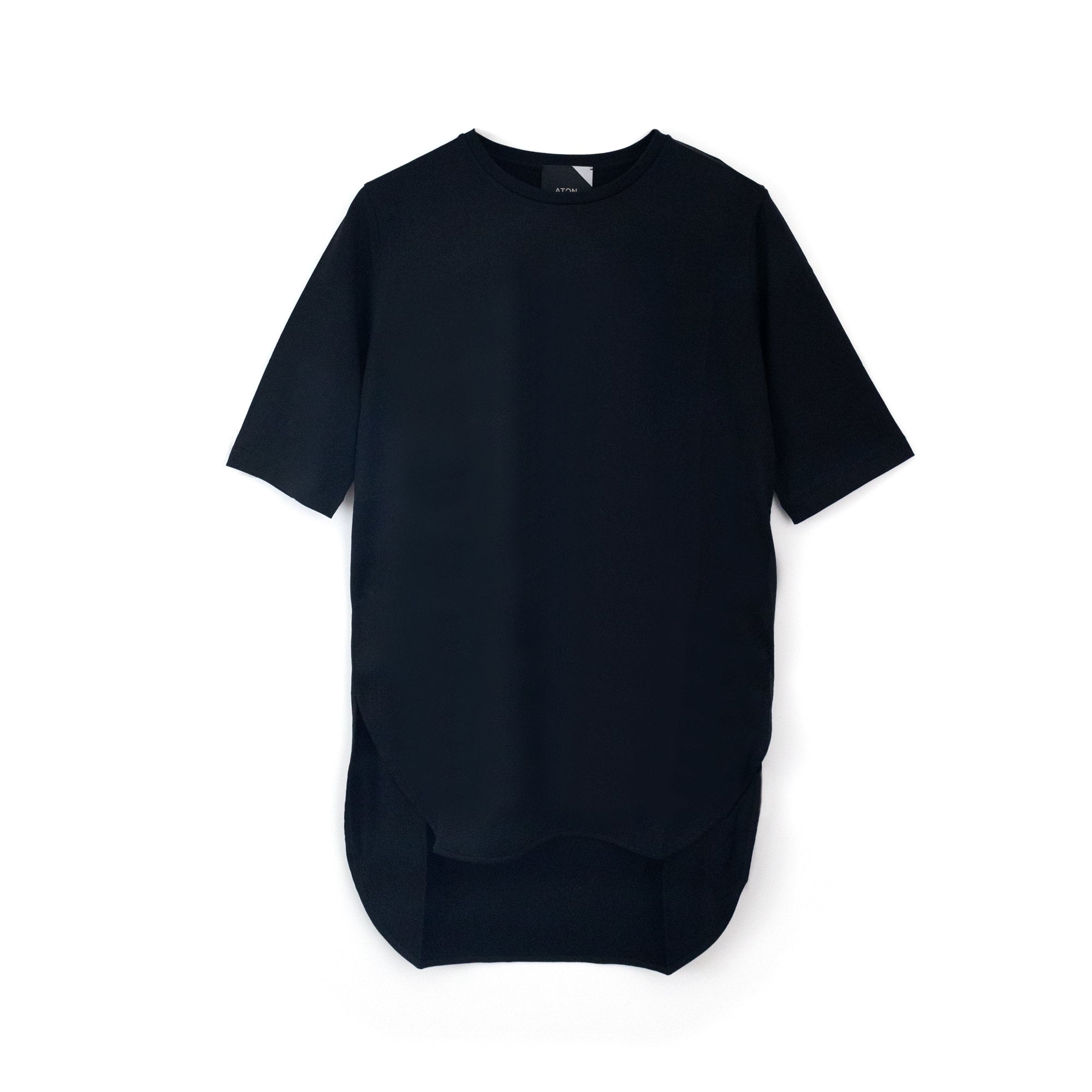 ATON SUVIN 60/2 ROUNDED HEM T BLACK ATON(エイトン） – All Things 